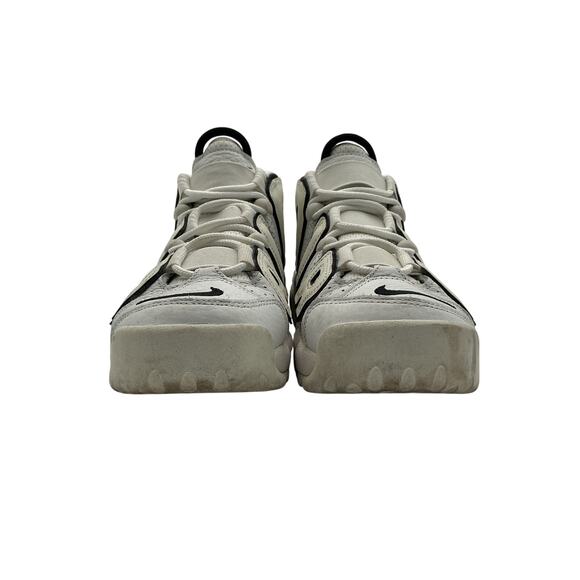 Nike 'Air' White Calf Leather More Uptempo Sneaker Size 7 - Picture 4 of 6